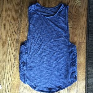 Size 4 Lululemon tank braided blue sleeveless new