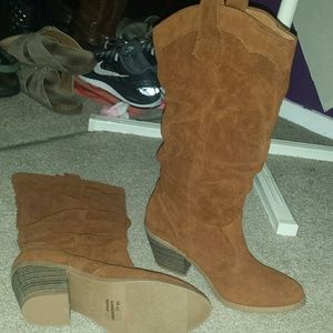 Brown Slouch Boots