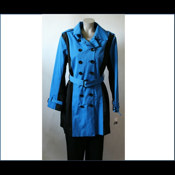 NWT Cobalt Blue and Black Colorblock jacket sz XL - Picture 1 of 4