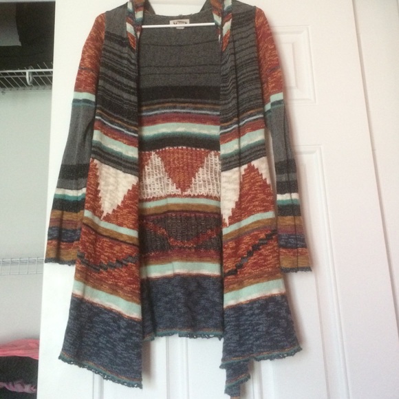 Aztec design cardigan