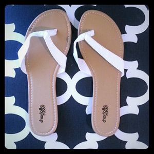 Steamed Patent Flip-flop Sandals