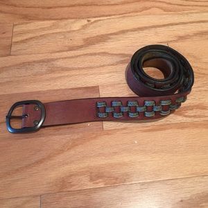 Lucky Brand Leather & Jean Belt