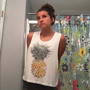 Soft pineapple tank top