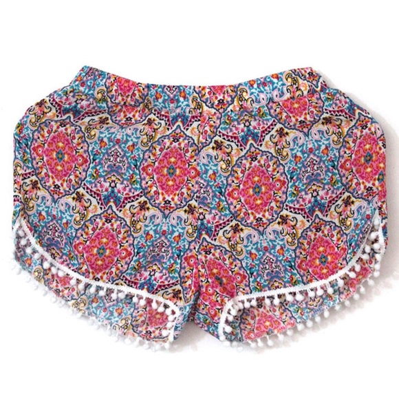 Pants - Colorful Paisley Shorts NWOT