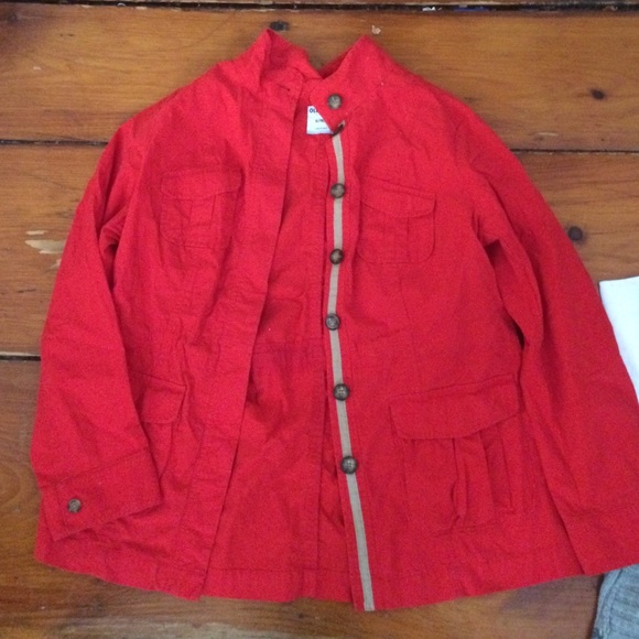 Red old navy jacket