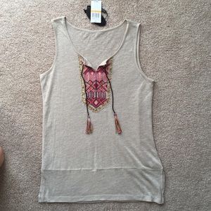 Tan Cupio tribal tank