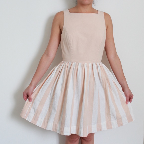 American Apparel Peach Skin Lola Dress