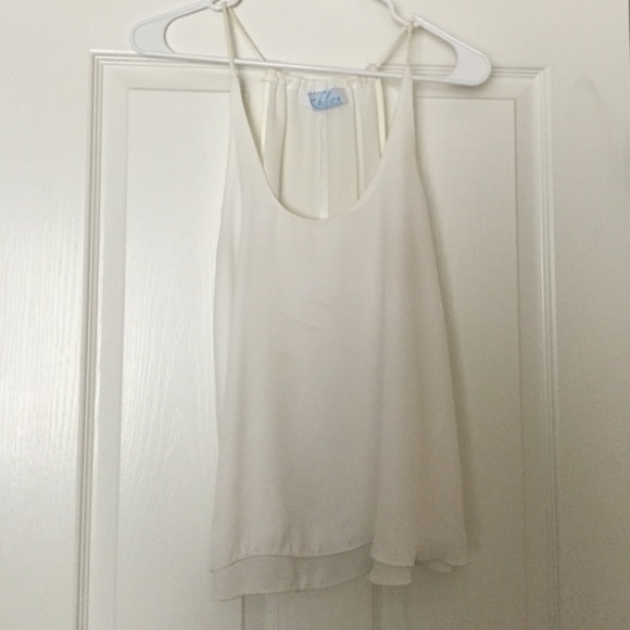 Cream tank top from Khloe California boutique
