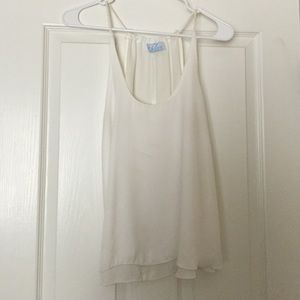 Cream tank top from Khloe California boutique