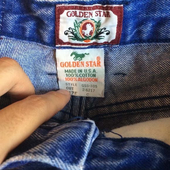 Indigo distressed high rise denim short - Picture 2 of 3