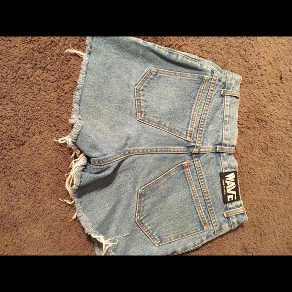 High-waisted Denim Shorts