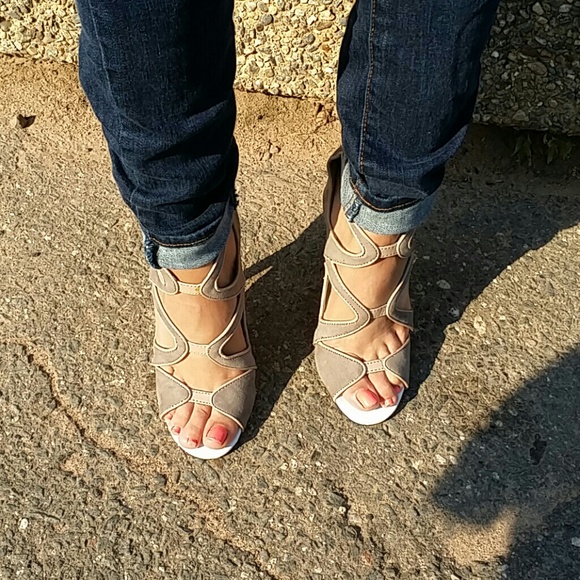 ASOS designers Gray Suede shoes., Size 6