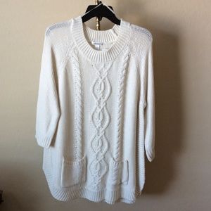 Off white loose fit sweater
