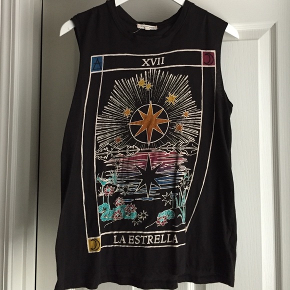 Black tank top