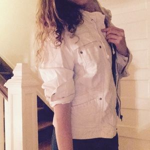 Chicos platinum white jacket