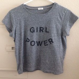 GIRL POWER Brandy Melville Crop Top