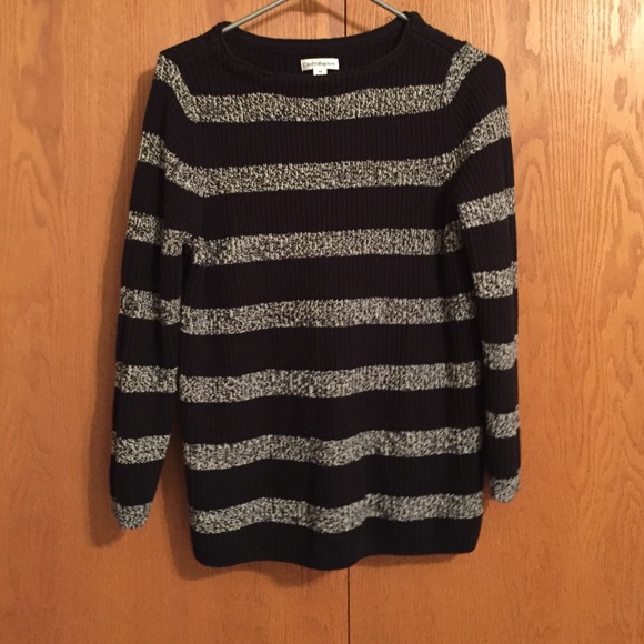 Black and White Striped Sweater