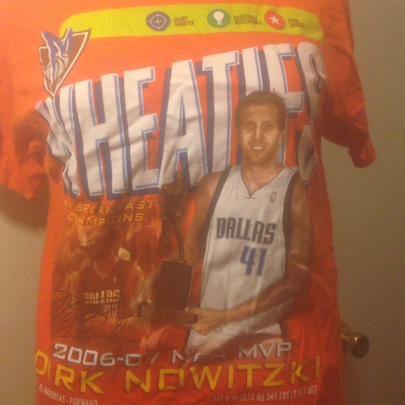 Dirk Nowitzki Wheaties tee