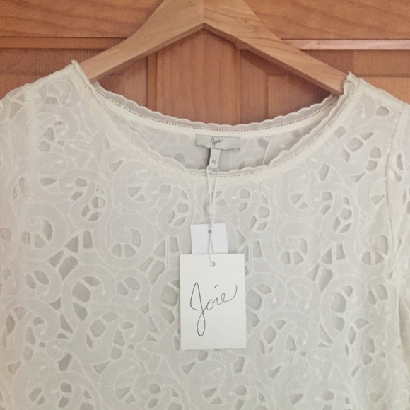 Joie white lace shift dress - Picture 3 of 4