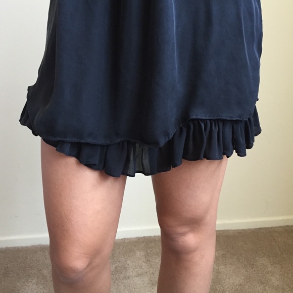 Alice + Olivia Black Embroidered Silk Dress - Picture 3 of 4