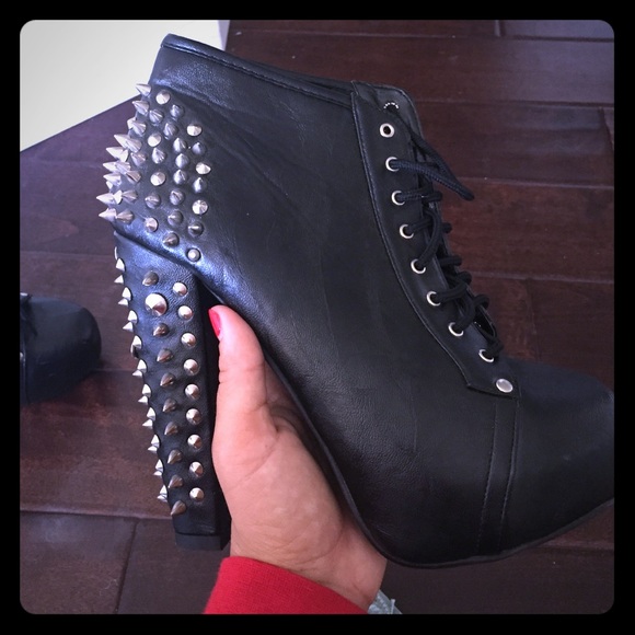 Cute spiked booties!