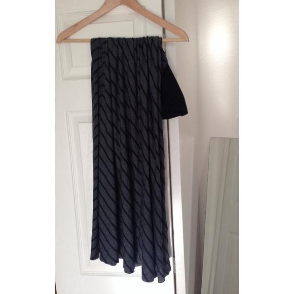 Motherhood Maternity Dresses & Skirts - Grey and Black Maternity Skirt