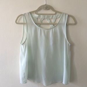 Light blue cut-out tank