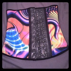Colorful squeeze me skinny corset trainer Size M