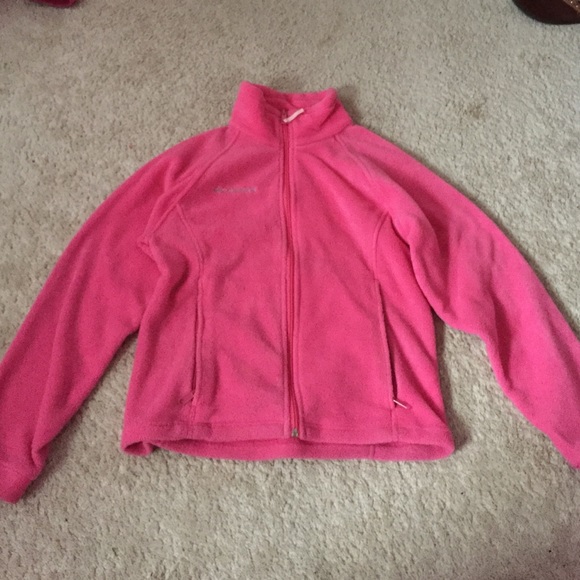 YOUTH size pink fleece Columbia winter jacket