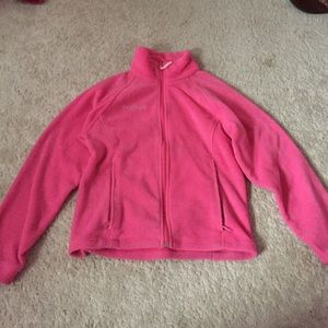 YOUTH size pink fleece Columbia winter jacket