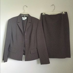 Gray Skirt Suit