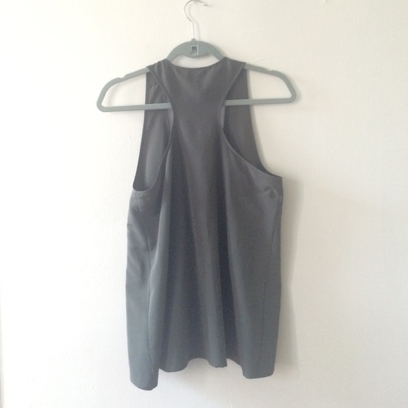 Army green racer back tank - Picture 2 of 4