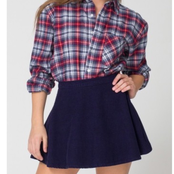 American Apparel Corduroy Circle Skirt