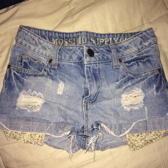 Denim jean shorts