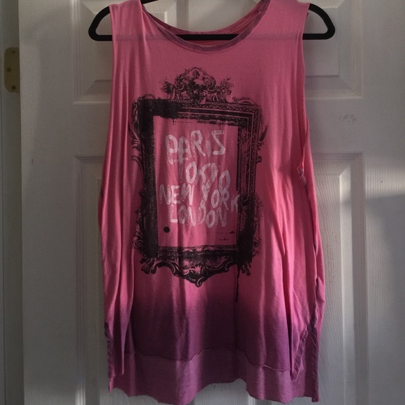 Ombré pink tank