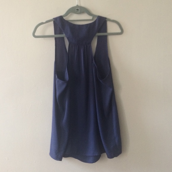 Blue racer back tank - Picture 2 of 3