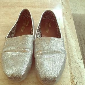 Silver Glitter toms