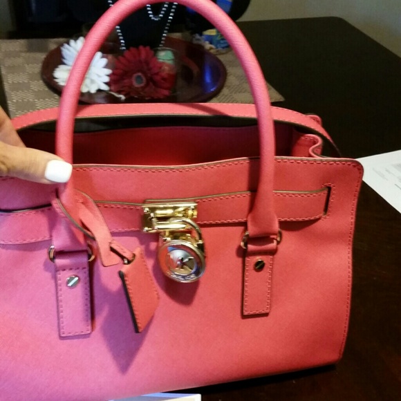 Michael Kors Hamilton bag in beautiful Watermelon