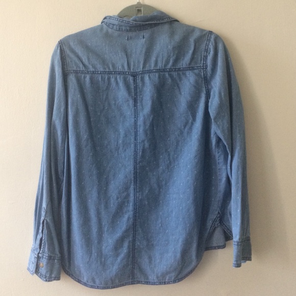Chambray collared shirt with faded star print - Picture 2 of 4