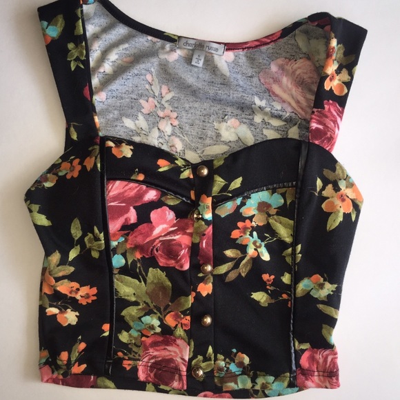 Floral bustier