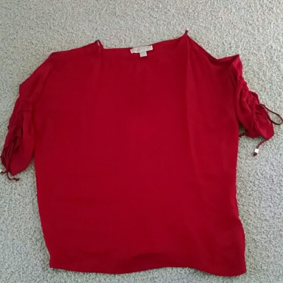 Red Michael Kors Blouse