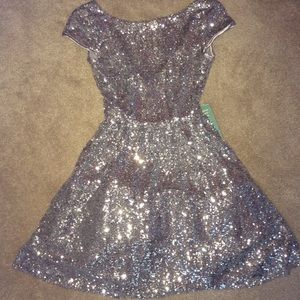 sequin homecoming dress