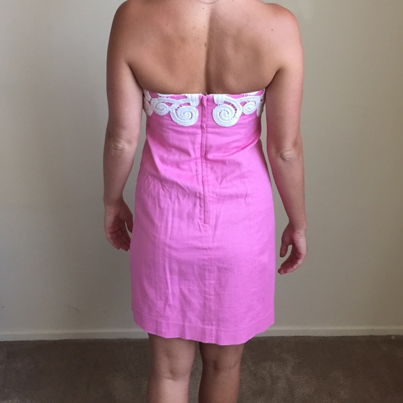 Lilly Pulitzer Summer Dress - Pink & White - Picture 2 of 4