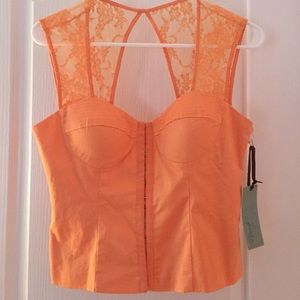 NEW Orange Corset top from Forever 21