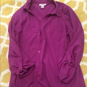 Maternity light purple business top - worn once!