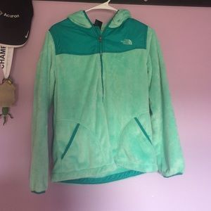 North face Fleece zip up with hood