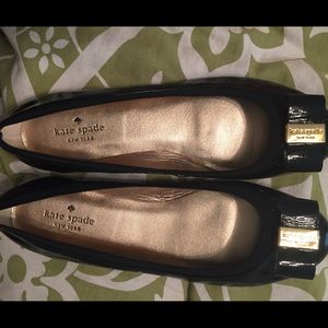 Kate Spade black flats SZ 10