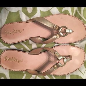 Lilly Pulitzer flip flop sandals SZ 10
