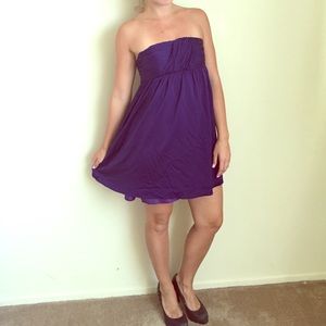 Alice + Olivia Silk Cocktail Dress - Purple