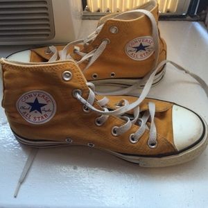 Converse Yellow High Tops